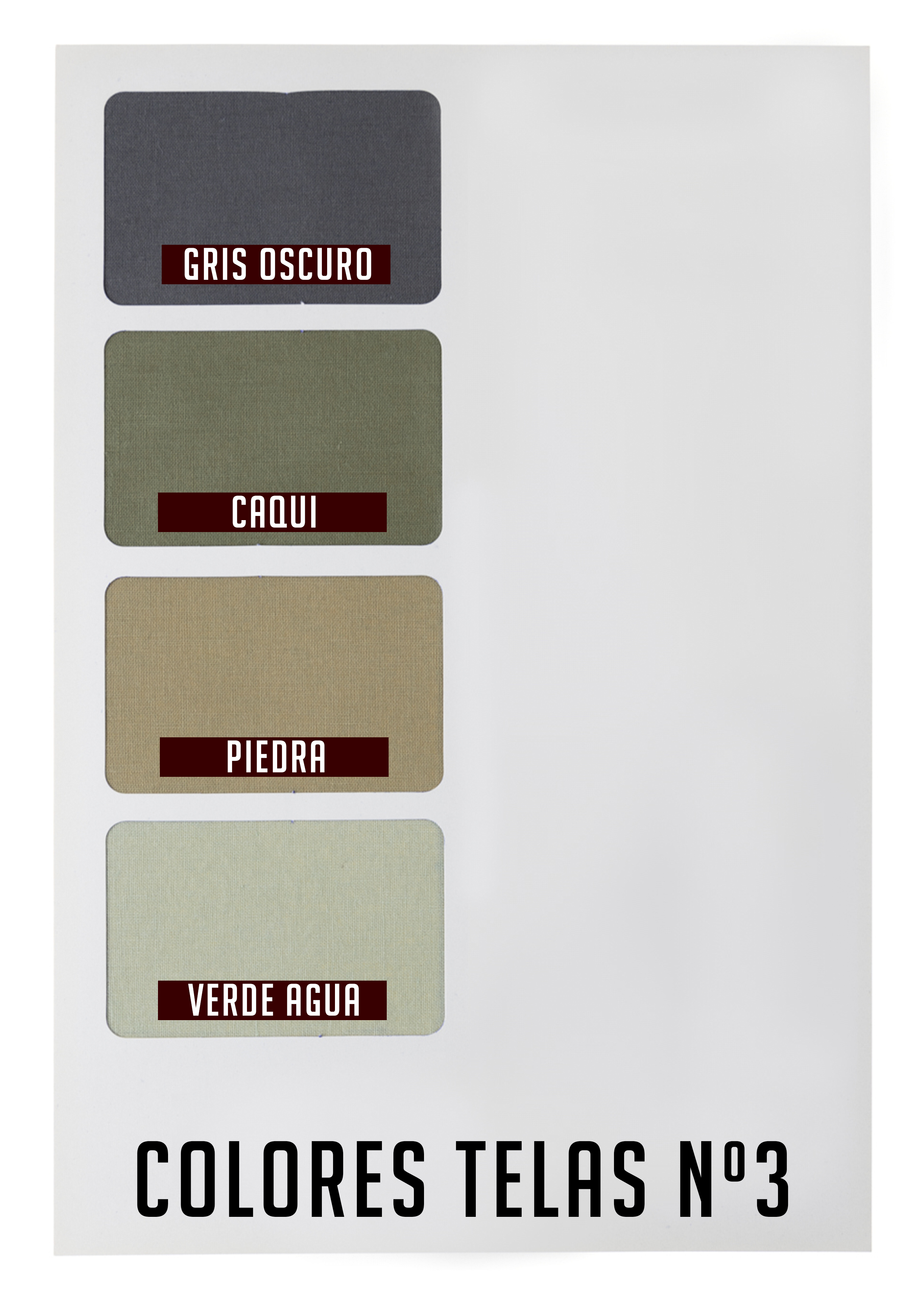 Carta Colores de Telas DCOSTAL N3